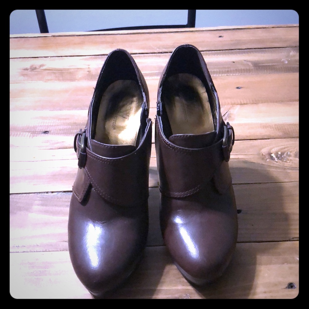 Brown booties